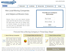 Tablet Screenshot of moverscorp.com